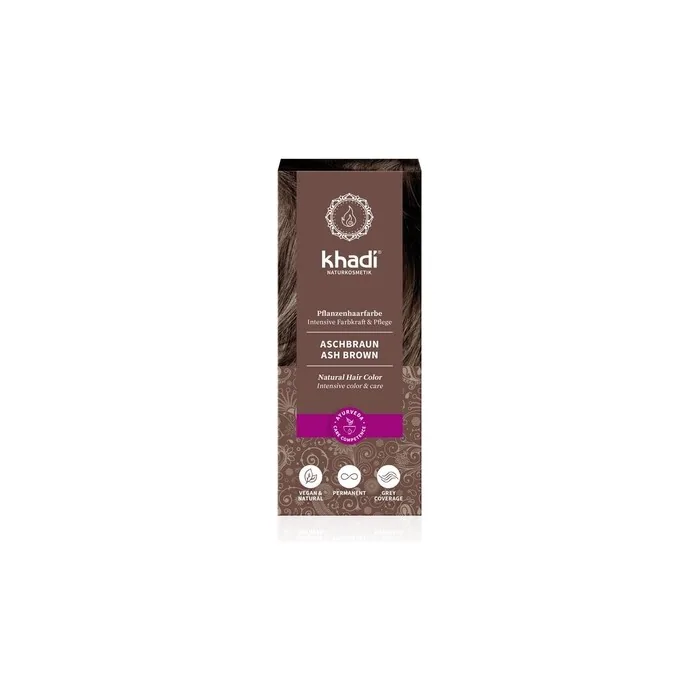 Khadi Herbal Hair Dye Ash Chestnut 100g