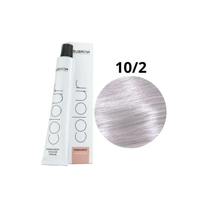 Subrina Professional Permanent Hair Dye 10.2 - Light Blonde Ash