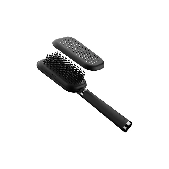 Bellody Original Hair Brush with Patented Cleaning Function Gentle on Hair, Protects Hair, and Massages Scalp - Classic Black