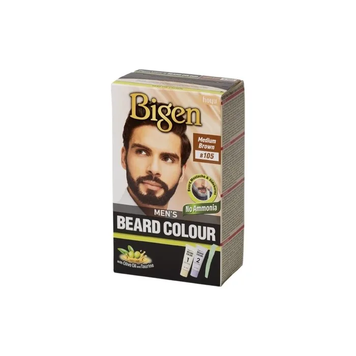 Bigen Men's Beard Medium Brown #105