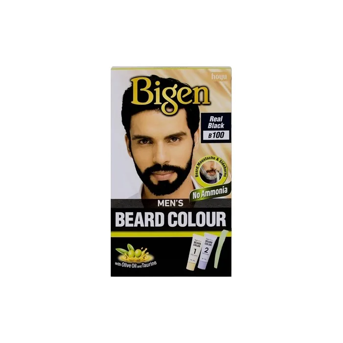 Bigen Beard Colour For Men Gray Hair Coverage In 10 Minutes No Ammonia 100 True Black