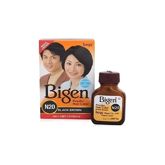 Bigen Hair Color Black Brown Dark Brown 1 EA