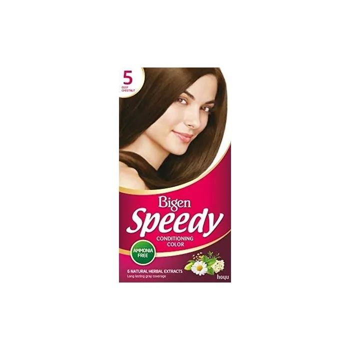 Bigen Speedy Conditioning Color No.5 Natural Herbal Extracts - Deep Chestnut No.5