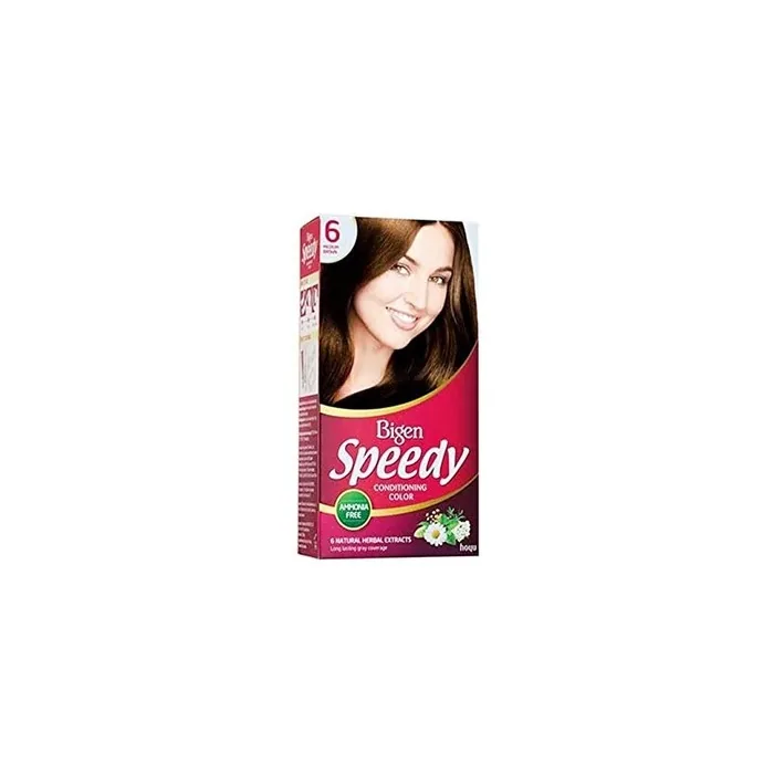 Bigen Speedy Conditioning Color No.6 Medium Brown with Natural Herbal Extracts