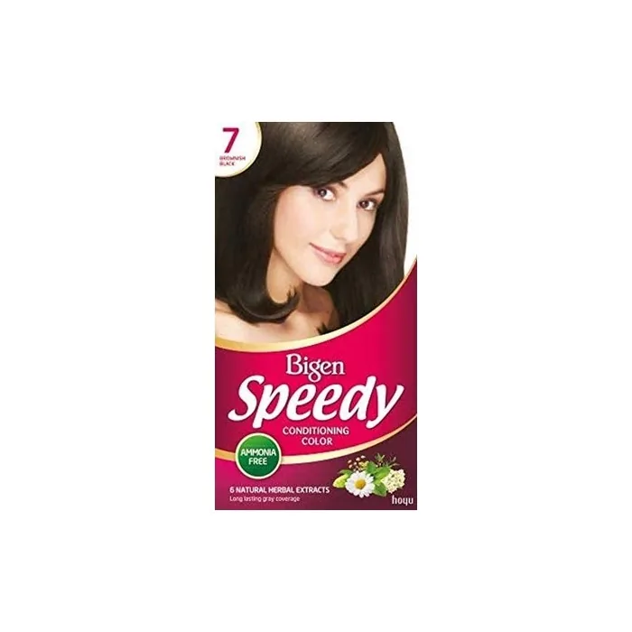 Bigen Speedy Conditioning Color No.7 Natural Herbal Extracts - Brownish Black