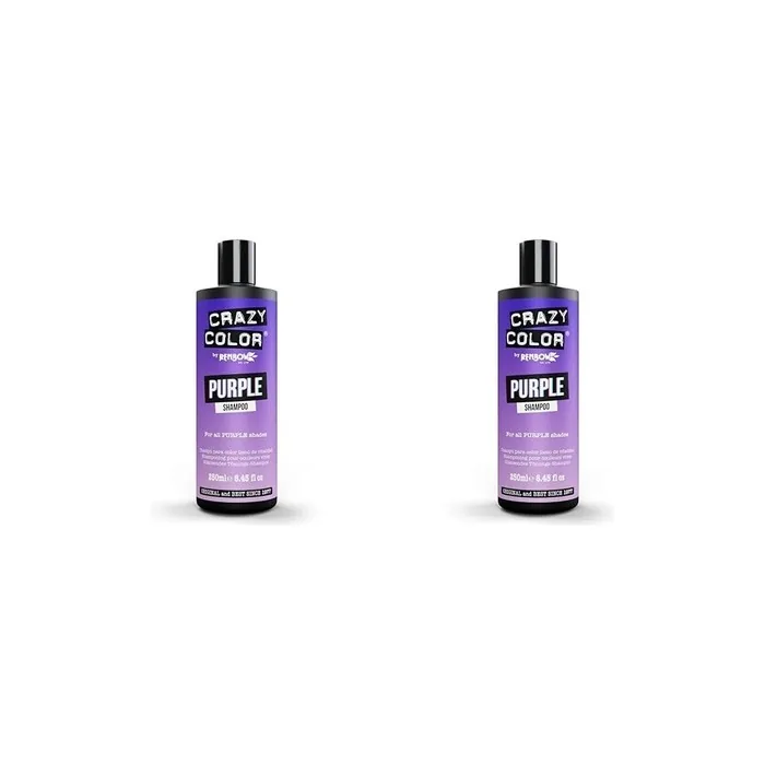 Crazy Color Vibrant Color Shampoo Purple for Unisex 8.45 Oz