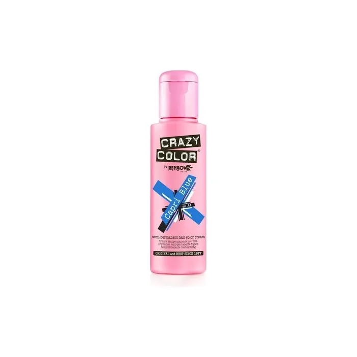 Crazy Colour Semi Permanent Hair Dyes 100ml Capri Blue