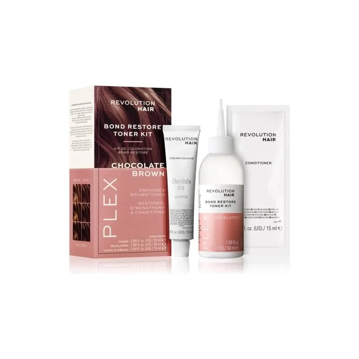 Revolution Haircare Plex Bond Restore Kit Chocolate Brown