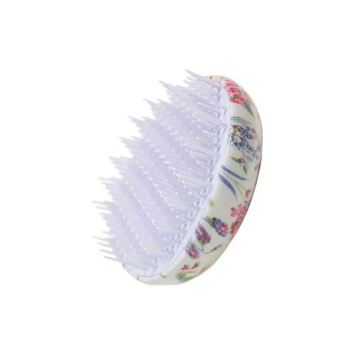 The Vintage Cosmetic Company Detangling Hair Brush with Multi-Sized Bristles - Gentle and Minimal Breakage - Floral Design