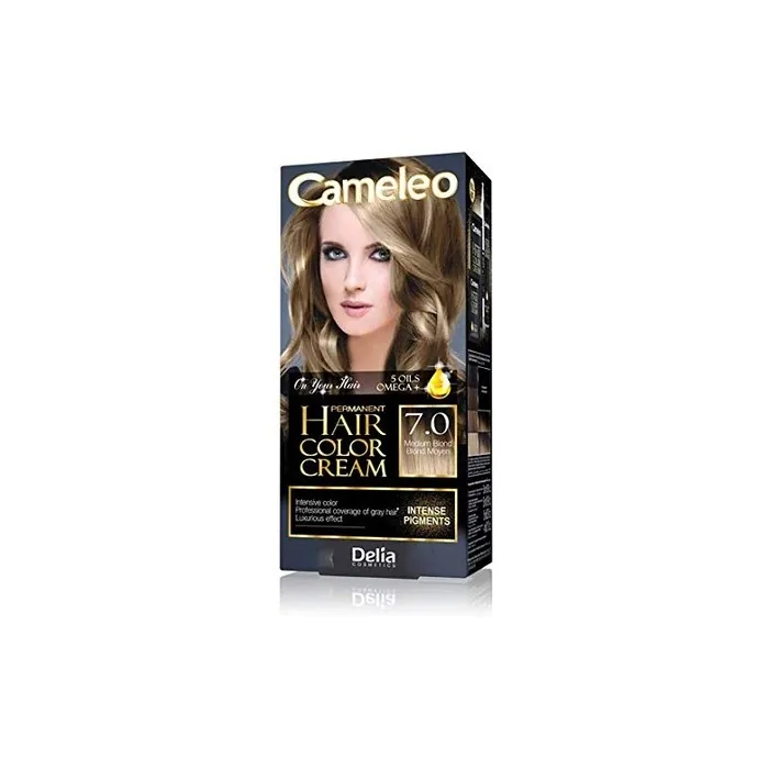 DELIA Cameleo Permanent Hair Color Cream Kit with 5 Omega Oils - Choose Your Shade