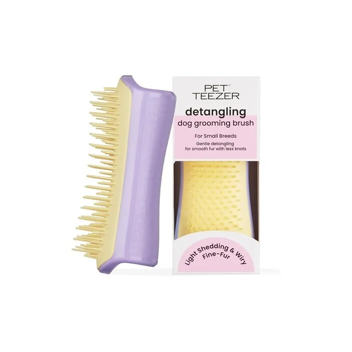 Tangle Teezer Small Pet Detangling Dog Grooming Brush - For Dry