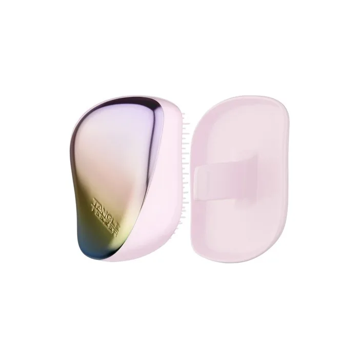 Tangle Teezer The Compact Styler Detangling Hairbrush for Wet and Dry Hair Pearlescent Matte Chrome