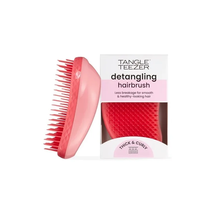 Tangle Teezer The Thick & Curly Detangling Hairbrush with Strong Two-Tiered Teeth