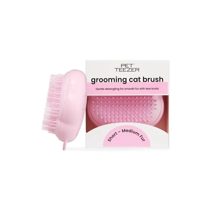 Pet Teezer Tangle Teezer Cat Grooming Brush for Short and Medium Hair