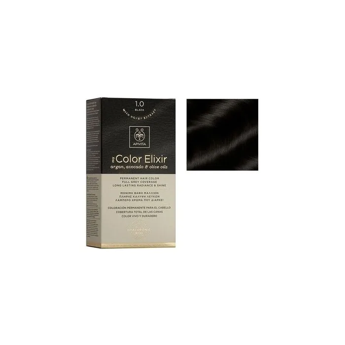 Apivita My Color Elixir Permanent Hair Color with Argan, Avocado, and Olive Oils 50ml