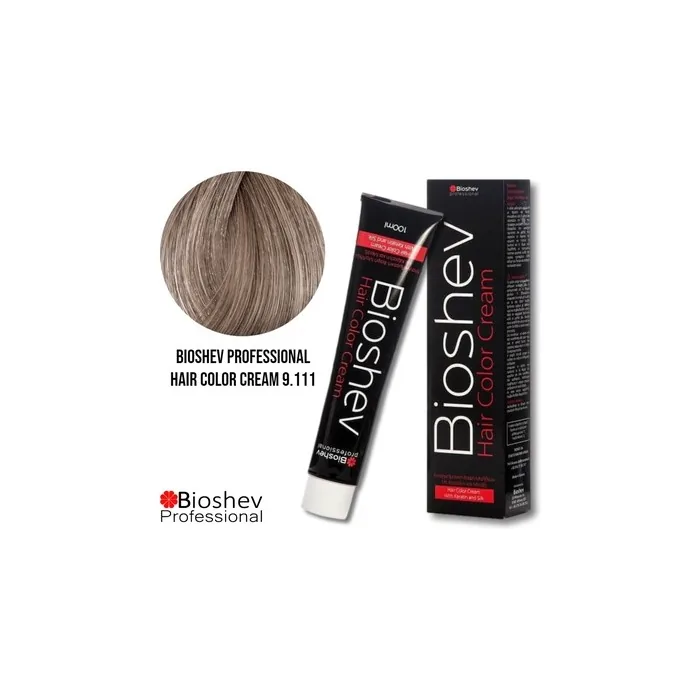 Bioshev Professional Hair Color Cream Bio-Lights - 100ml - Extra Light Blond Deep Ash