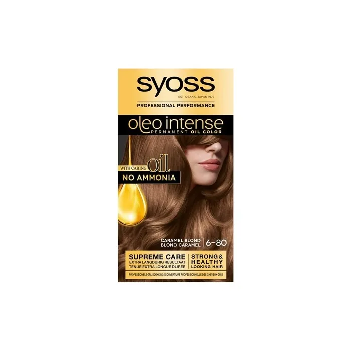 Syoss Color Oleo Intense 6-80 Caramel Blonde Hair Dye