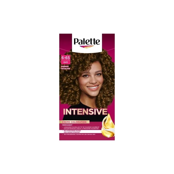 Schwarzkopf Poly Palette Hair Dye 665 645 Gold Brown 115ml