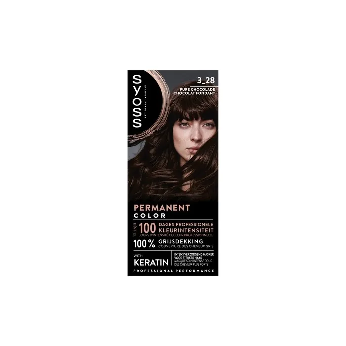 Syoss Dark Chocolate Hair Color 3-28 By Syoss