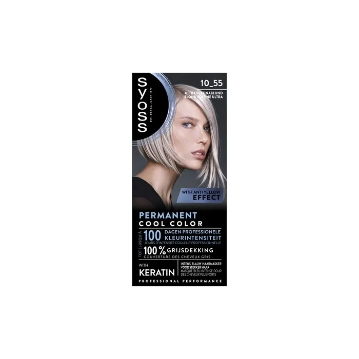 Syoss Colors Cool Blonde 10-55 Ultra Platinablond Hair Color