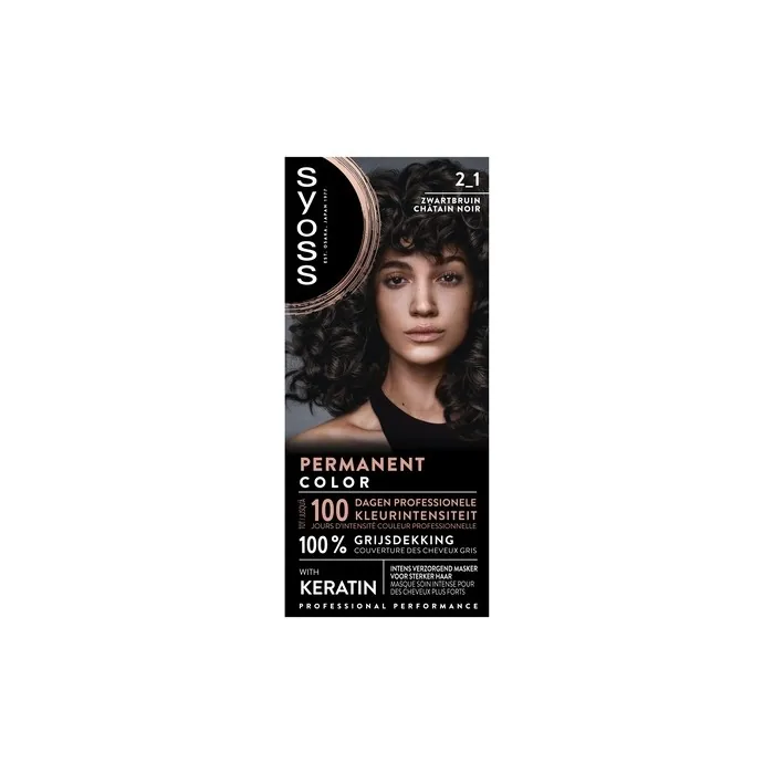 Syoss Hair Color 2-1 Black-Brown