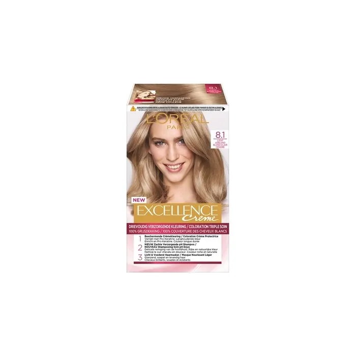 L'Oreal Paris Excellence Crme 81 Light Ash Blonde Hair Color