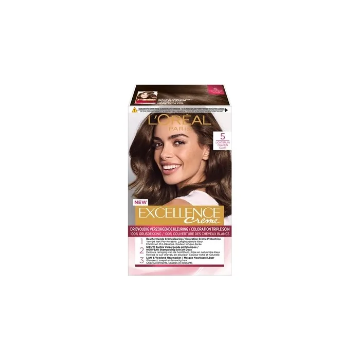 L'Oreal Paris Excellence Crme 5 Light Brown Hair Color