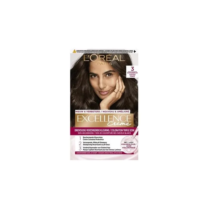 L'Oreal Paris Excellence Crme 3 Dark Brown Hair Color