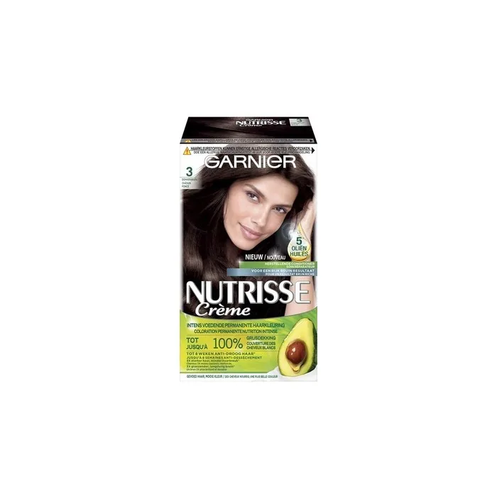 Garnier Nutrisse Creme 3 Dark Brown Hair Color