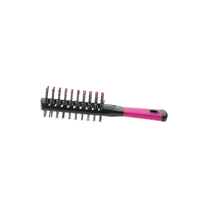 Sibel Double Sided Tunnel Hairbrush - Pink