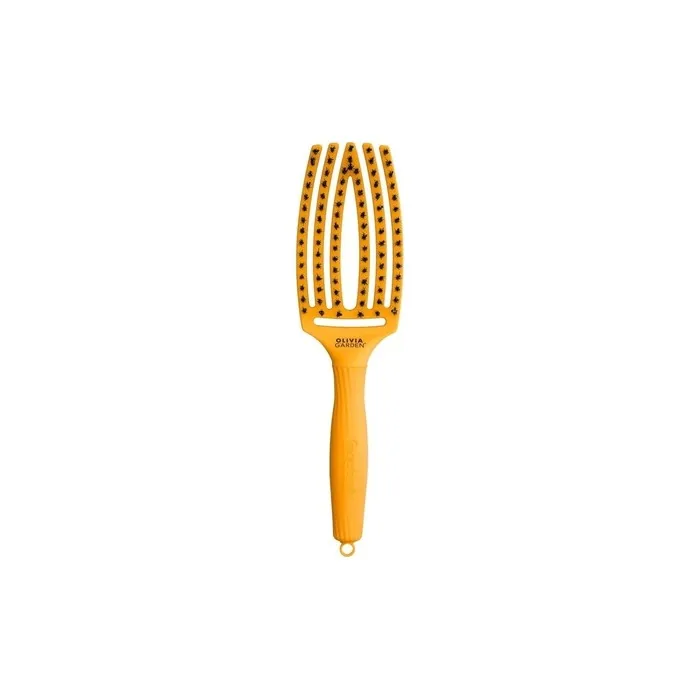 Olivia Garden Finger Brush On The Road Again Hair Brush Yellow Sunshine