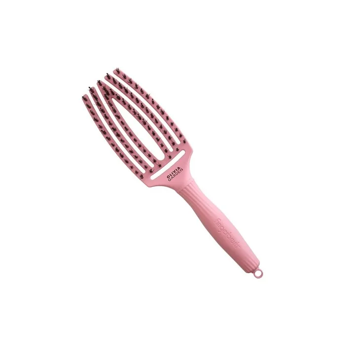 Olivia Garden Fingerbrush Combo Medium Think Pink Soft Pink