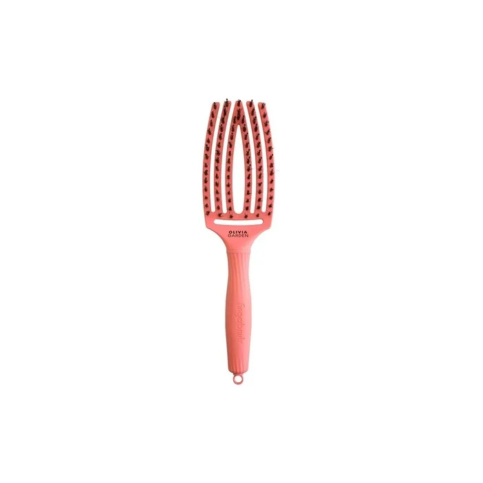 Olivia Garden Finger Brush Combo Medium Peach - Perfect For Hair Care