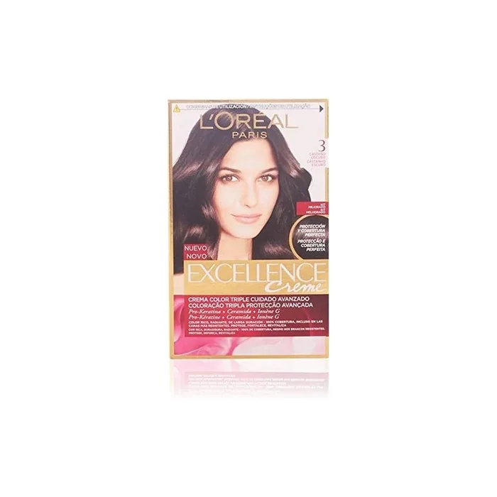 Excellence Creme Hair Dye 3 Dark Brown