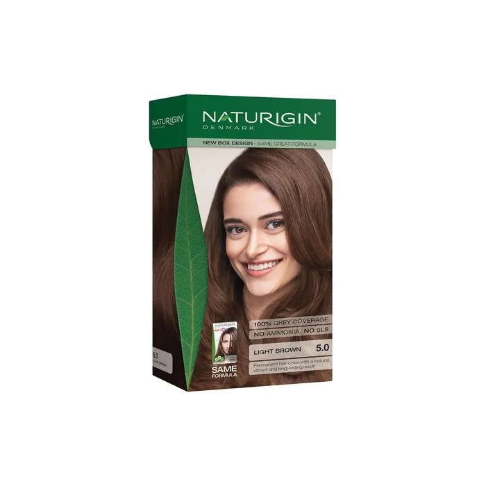 Naturigin Light Brown Permanent Hair Dye 50 - Natural Colour
