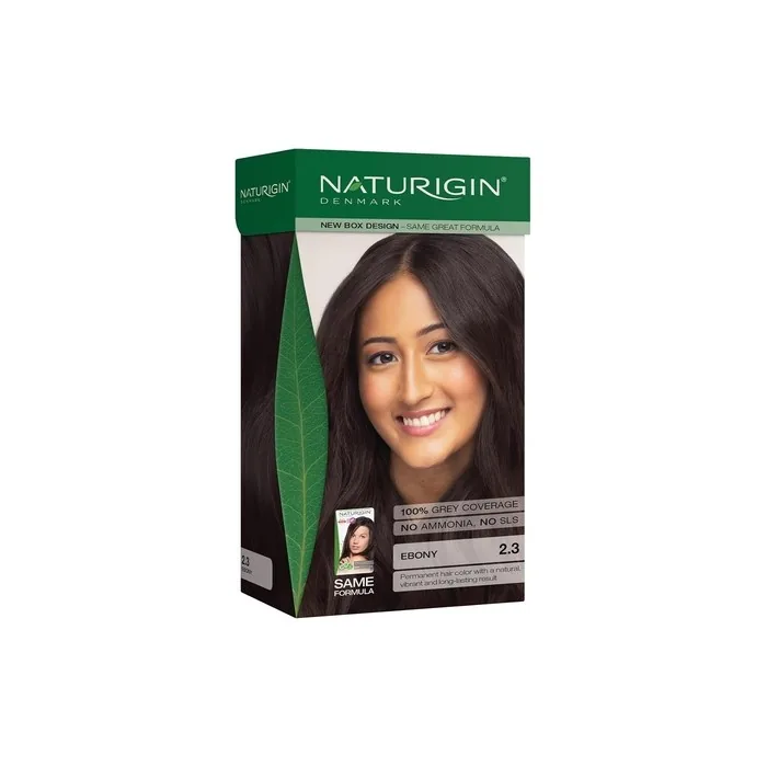 Naturigin Ebony Hair Dye 23 Permanent Hair Color with Natural Ingredients