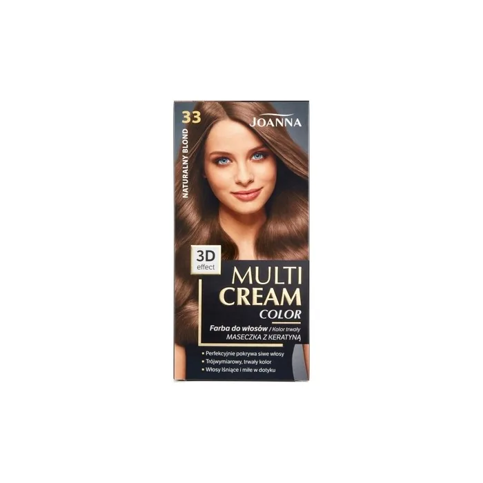 Joanna Multi Cream Color Hair Dye 33 Natural Blonde - Semipermanent