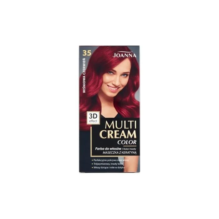 Joanna Multi Cream Color Hair Dye 35 Cherry Red