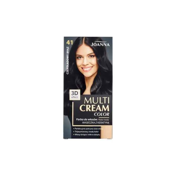 Joanna Multi Cream Color Hair Dye 41 Chocolate Brown