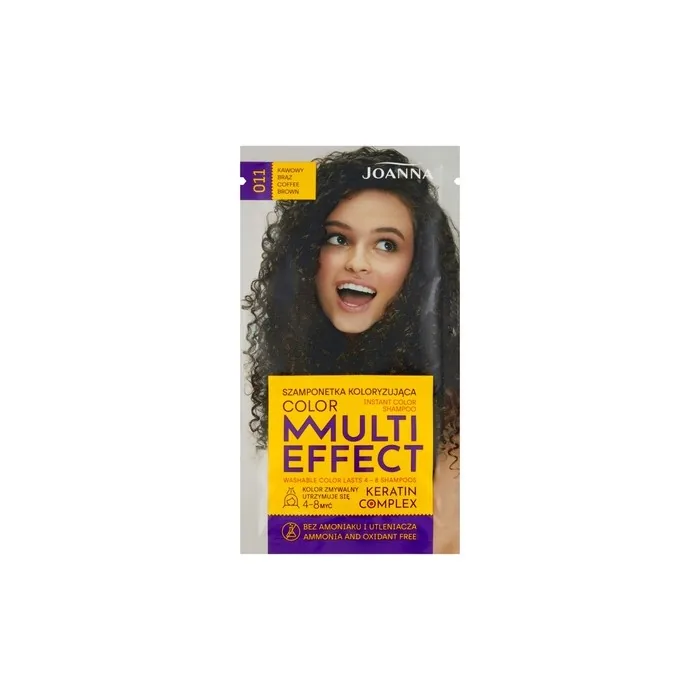 Joanna Multi Effect Keratin Complex Color Instant Color Shampoo 011 Coffee Brown 35g