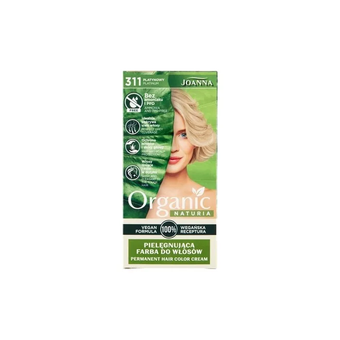 Joanna Naturia Organic Hair Color Without Ammonia And Ppd 311 Platinum