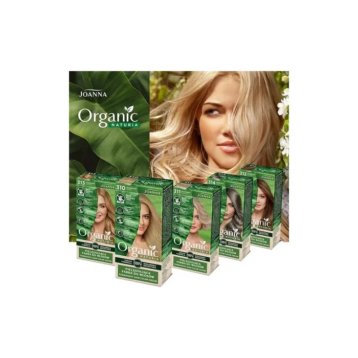 Joanna Naturia Organic Care Permanent Hair Color Cream 13 Shades 0% Ammonia