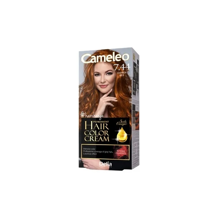 Cameleo Omega Permanent Hair Color Cream 7.44 Copper Red