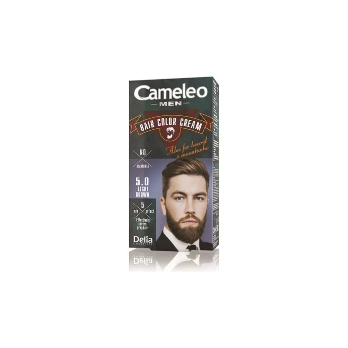 Cameleo Men Hair Color Cream - 5.0 Light Brown, 30ml