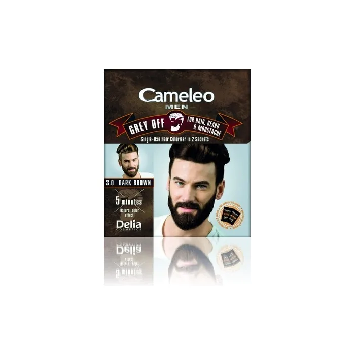 Cameleo Men Colour Cream Dark Brown Single-Use Colorizer - Pack of 2