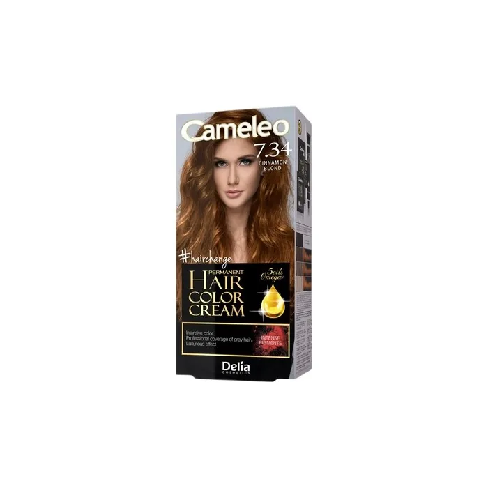 Cameleo Omega Hair Dye 7.34 Cinnamon Blonde
