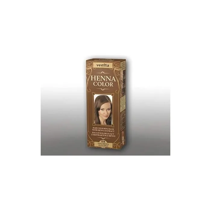Venita Henna Color Hair Dye 114 Gold Brown 75ml