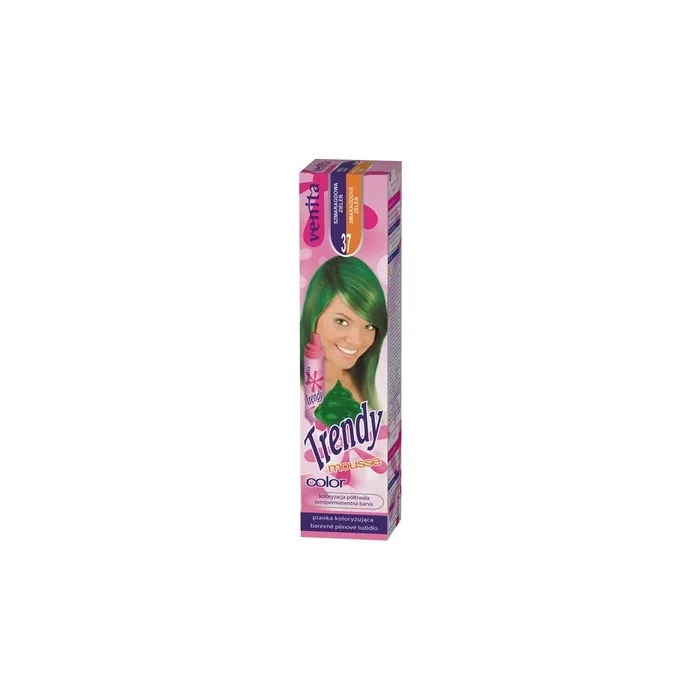 Venita Trendy Color Mousse Hair Coloring Foam 37 Emerald Green 75ml