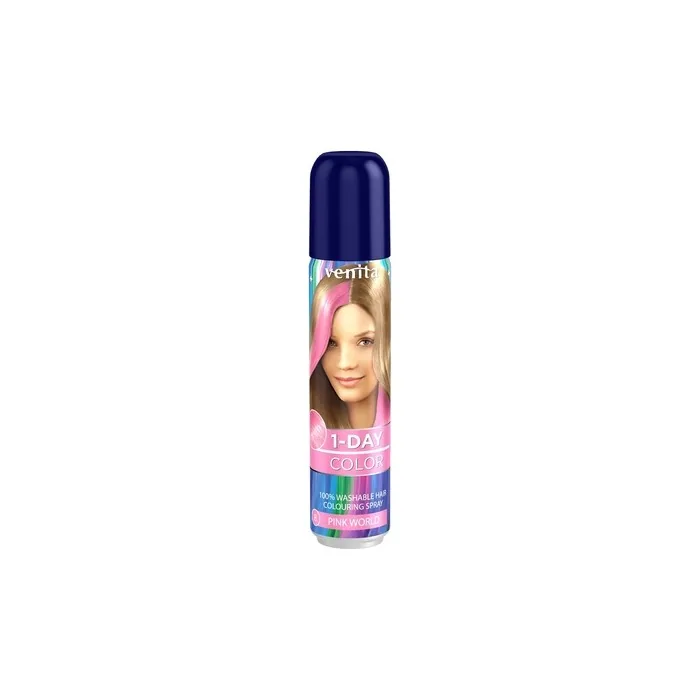 Venita 1-Day Color Hair Coloring Spray Pink Light 50ml