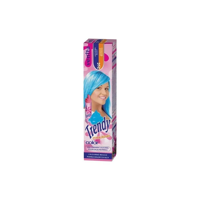 Venita Trendy Color Mousse Hair Coloration Sky Blue No. 35